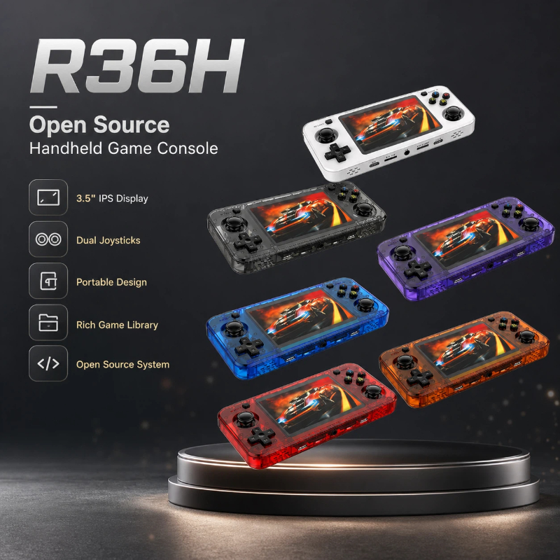 Gaming Console Years - Consoles de jeux portables R36h, écran