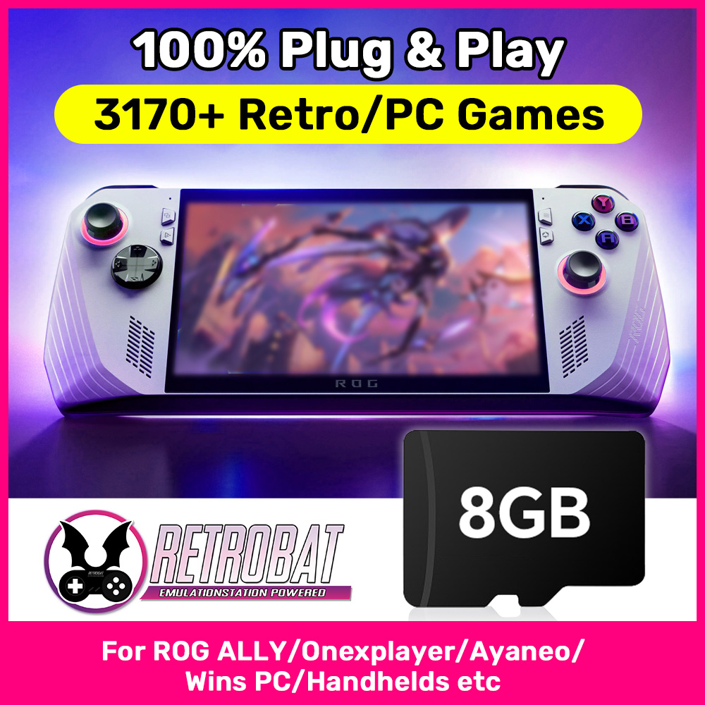 Gaming Console Ayaneo - Retrobat 8GB carte de jeu TF