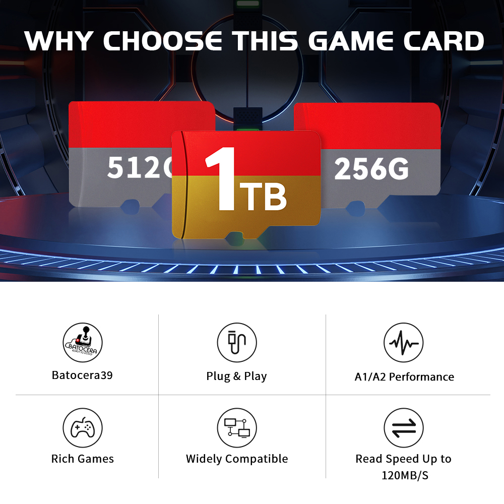Carte de jeu Batocera 39 OS TF - Console Gaming Steam avis et prix