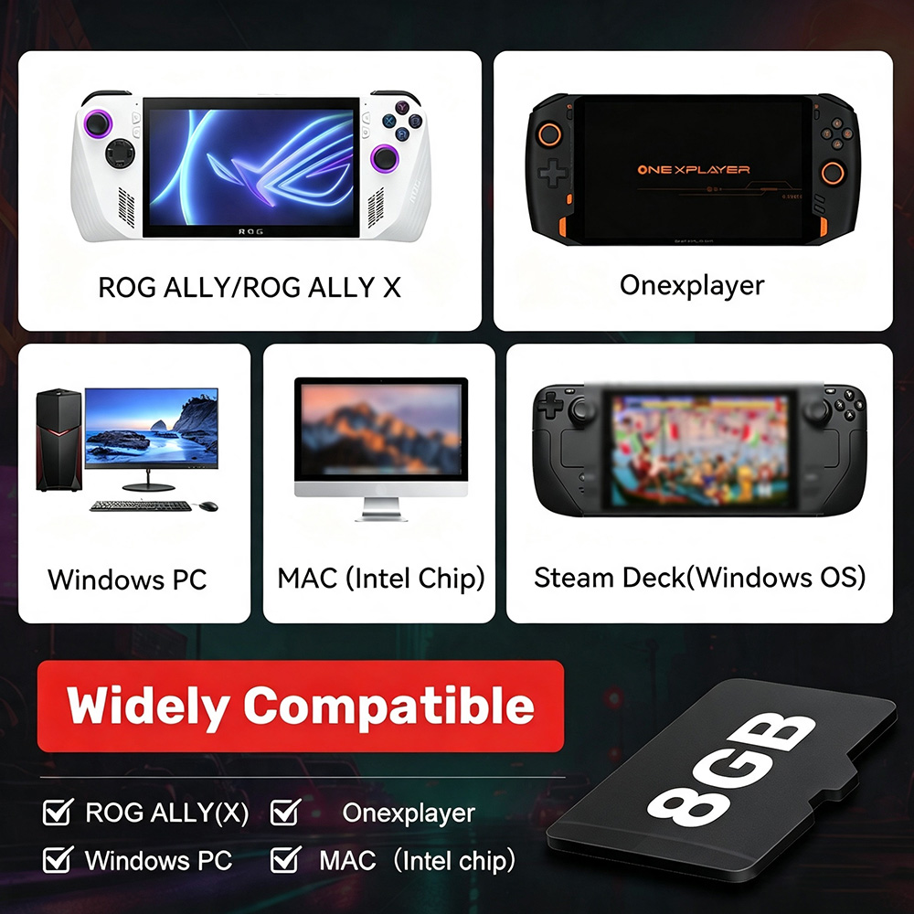 Retrobat 8GB carte de jeu TF c - Gaming Console Ayaneo avis et prix