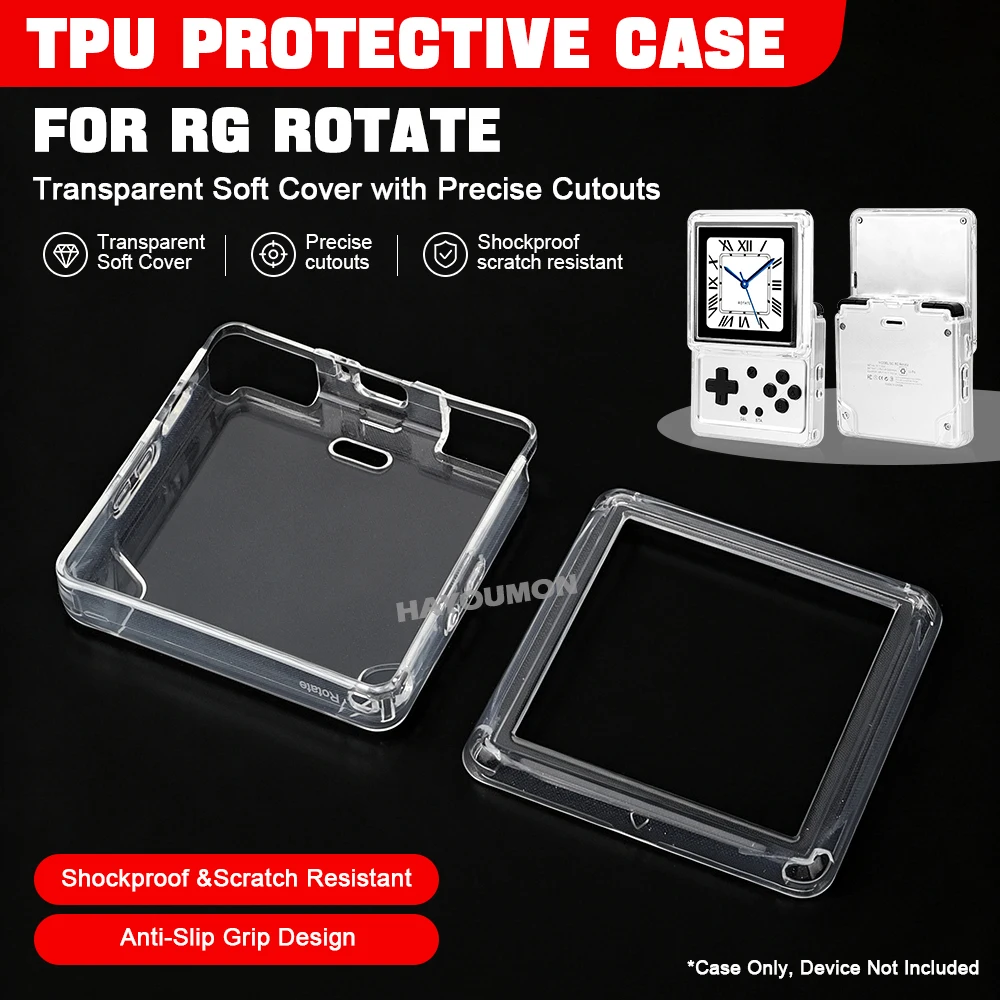 Étui transparent noir en TPU p - Gaming Console Anbernic avis et prix